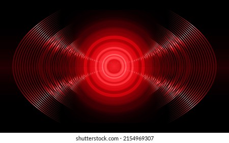 ondas sonoras oscilando la luz oscura