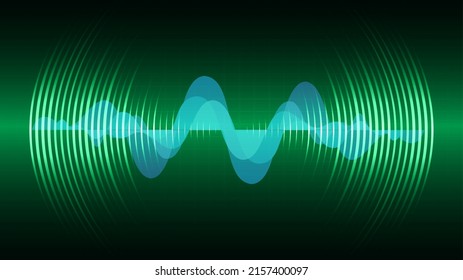 ondas sonoras oscilando la luz oscura