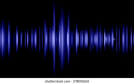 Sound waves oscillating glow blue light, Abstract technology background. Vector. infographics. wave
