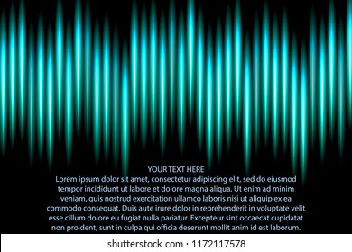 Sound waves oscillating glow light, Abstract technology background, vector EPS10