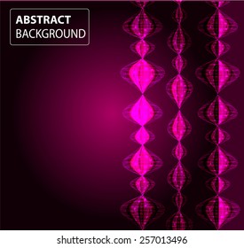 Sound waves oscillating glow light, pink Abstract technology background. Vector. Technology background set for computer graphic website internet and business. text box. Brochure. card.