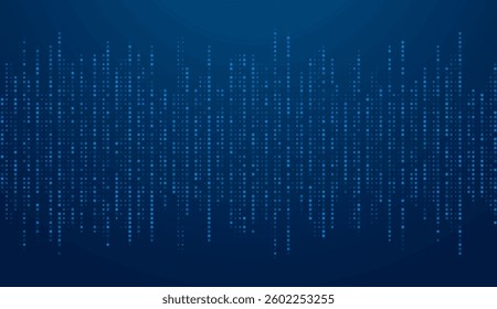 Sound waves oscillating glow light. Pixel music player equaliser. Abstract technology background Vector.