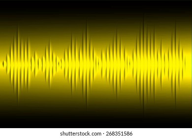 Sound waves oscillating glow silver light, Abstract technology background. Vector. white