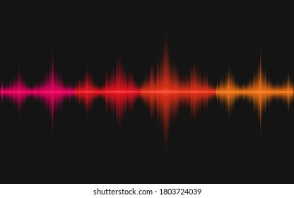 Sound waves of oscillating light.