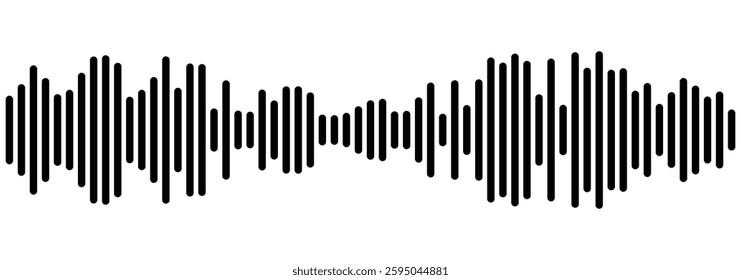 Sound waves set. Modern sound equalizer. Radio wave icons. Volume level symbols. The sound wave set. Sound waves for voice message. Audio wave icon. Waveform pattern for music player, Recording music.