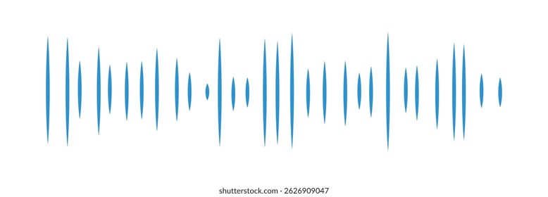 Sound waves set. Modern sound equalizer. Radio wave icons. Volume level symbols. Music frequency. Abstract digital equalizers for music app. Vector illustration.