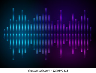 Sound waves vector abstract - graphic equalizer vector background for different joyful events. Illustration eps 10 can be used, music brochure layout page, cover magazine, booklet 