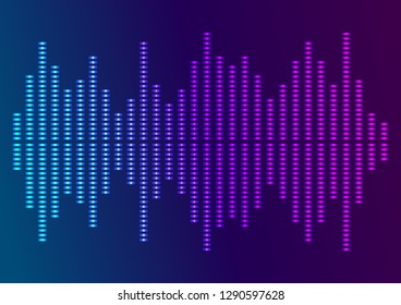 Sound waves vector abstract - graphic equalizer vector background for different joyful events. Illustration eps 10 can be used, music brochure layout page, cover magazine, booklet 