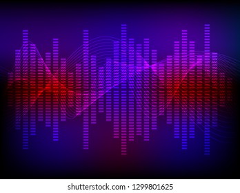 Sound waves vector abstract - graphic equalizer vector background for different joyful events. Illustration eps 10 can be used, music brochure layout page, cover magazine, booklet 