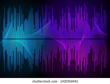 Sound waves vector abstract - graphic equalizer vector background for different joyful events. Illustration eps 10 can be used, music brochure layout page, cover magazine, booklet