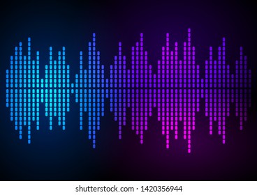 Sound waves vector abstract - graphic equalizer vector background for different joyful events. Illustration eps 10 can be used, music brochure layout page, cover magazine, booklet