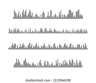 Sound waves vector icon illustration design template