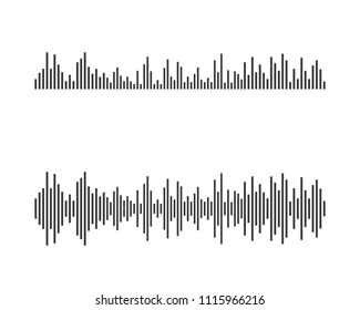 Sound waves vector icon illustration design template