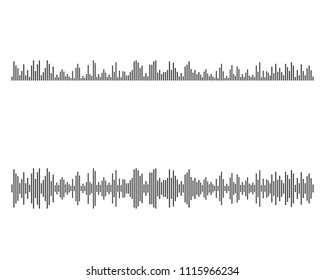 Sound waves vector icon illustration design template