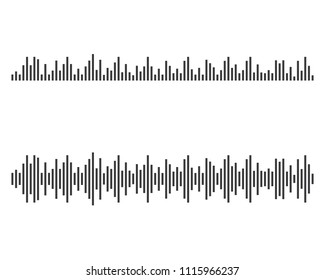 Sound waves vector icon illustration design template