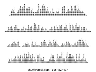 Sound waves vector icon illustration design template