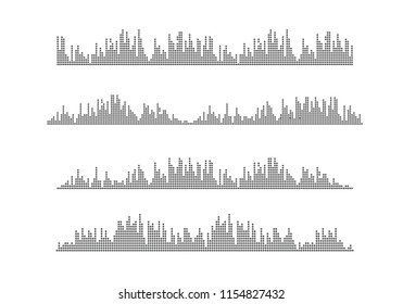 Sound waves vector icon illustration design template