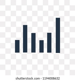 Sound waves vector icon isolated on transparent background, Sound waves transparency concept can be used web and mobile