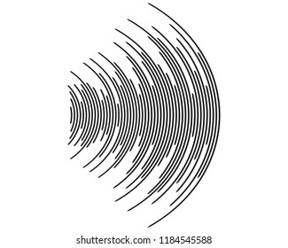 Sound waves vector illustration
