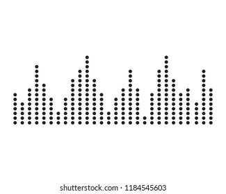 Sound waves vector illustration