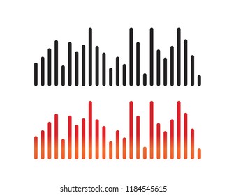 Sound waves vector illustration