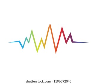 Sound waves vector illustration

