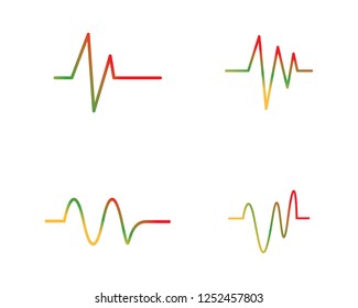 Sound waves vector illustration