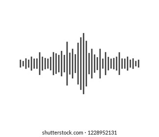 Sound waves vector illustration design template