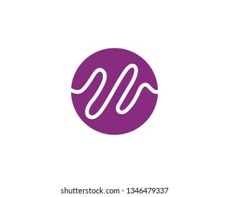 Sound waves vector illustration design template
