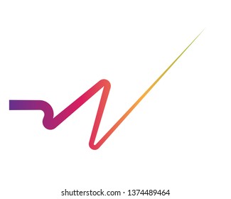 Sound waves vector illustration design template
