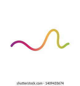 Sound waves vector illustration design template