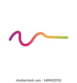 Sound waves vector illustration design template