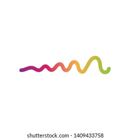 Sound waves vector illustration design template
