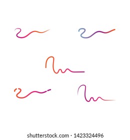 Sound waves vector illustration design template - Vector