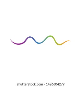 Sound waves vector illustration design template