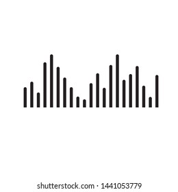 Sound waves vector illustration design template