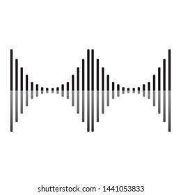 Sound waves vector illustration design template