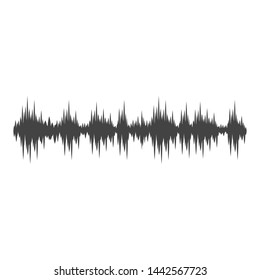 Sound waves vector illustration design template