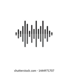 Sound waves vector illustration design 