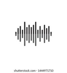 Sound waves vector illustration design 