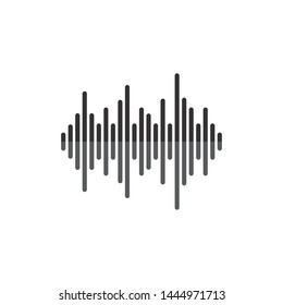 Sound waves vector illustration design 