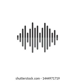 Sound waves vector illustration design 