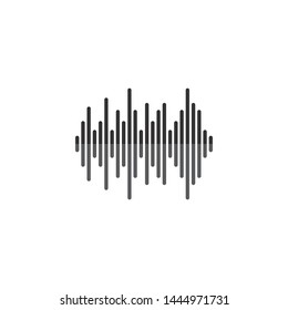 Sound waves vector illustration design 