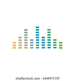 Sound waves vector illustration design 