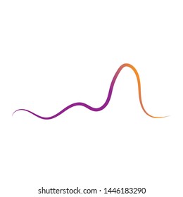 Sound waves vector illustration design template