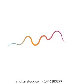 Sound waves vector illustration design template