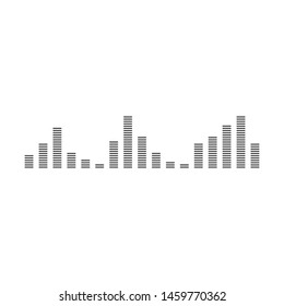 Sound waves vector illustration design template