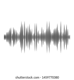 Sound waves vector illustration design template