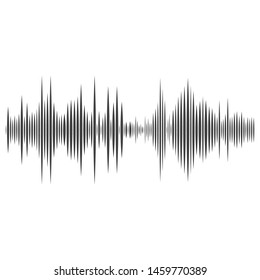 Sound waves vector illustration design template