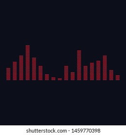 Sound waves vector illustration design template